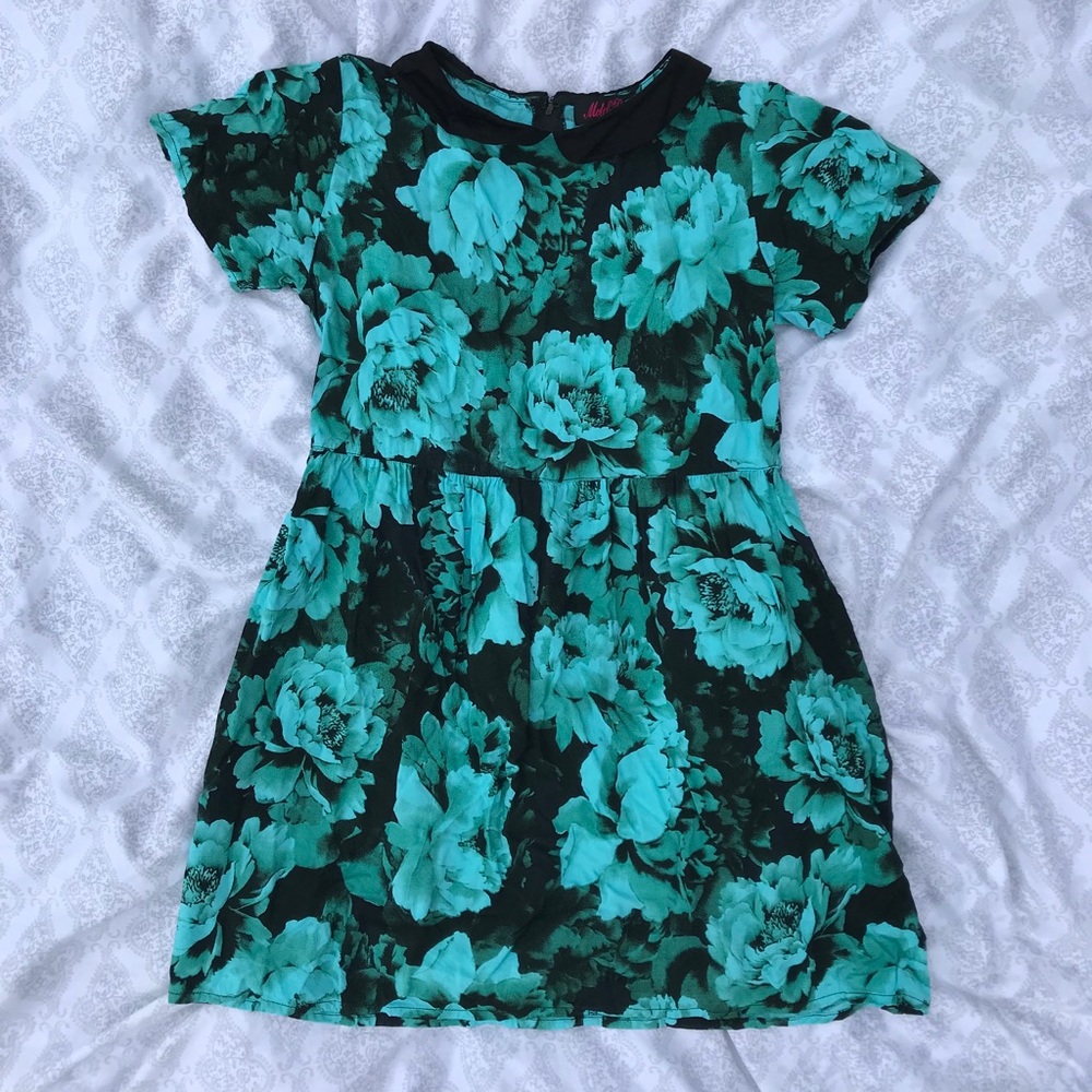 ASOS floral peter pan collar shift dress